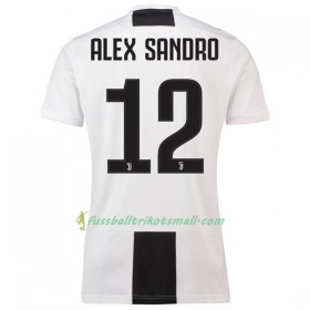 Günstige Fußballtrikots Juventus Turin Alex Sandro 12 2018-2019 Kurzarm Heimtrikotsatz kaufen